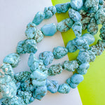 Chunky Turquoise Magnesite Nugget Strand