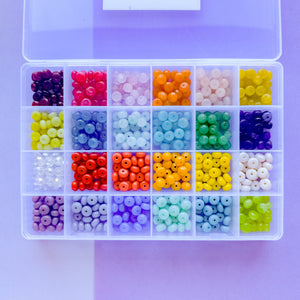 8mm Rainbow Rondelle Bead Box Set 500 pieces+