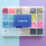 6mm Rainbow Barrel Variety Bead Box Set 600 pieces+