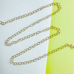 5mm Shiny Gold Oval Cable Chain