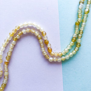 4mm Banana Faceted Agate Round Strand