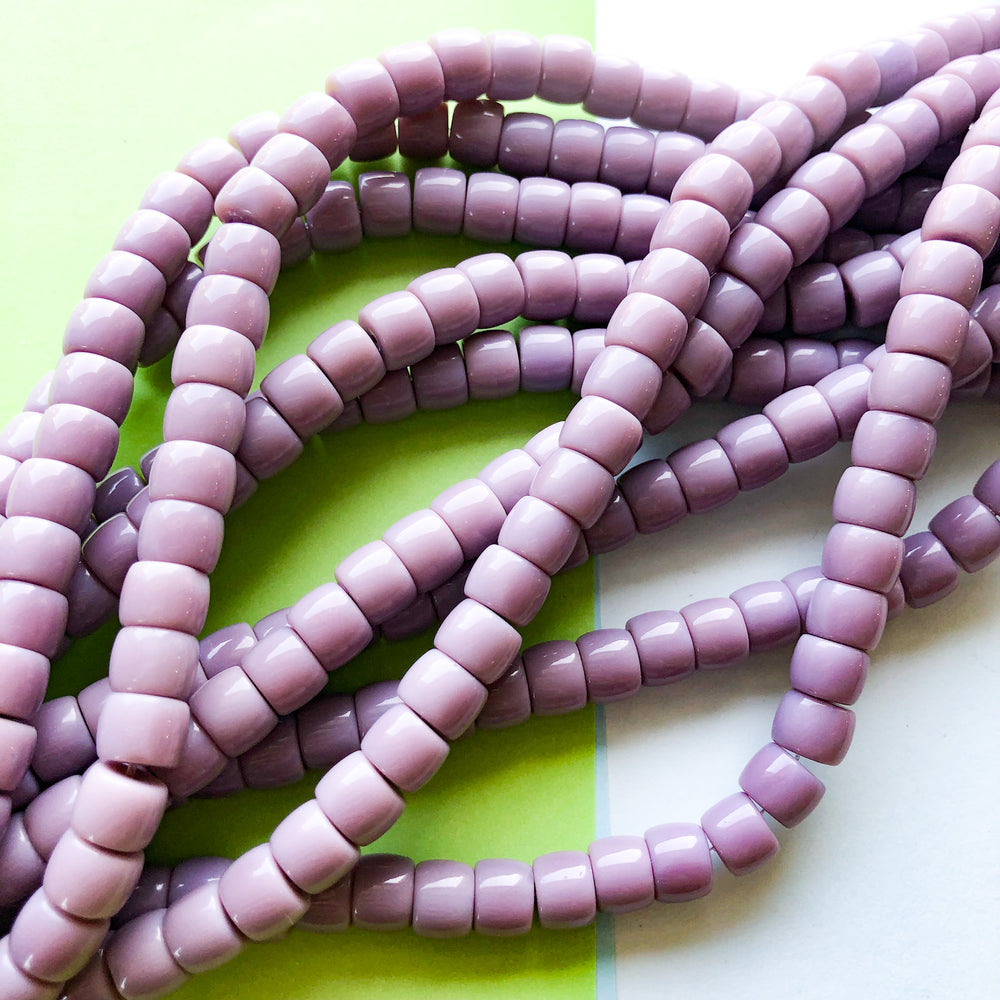 8mm Lavender  Glass Roller Strand