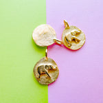 18mm Satin Gold Lucky Elephant Charm