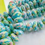 16mm Pastel Speckle Rondelle Strand