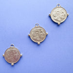 35mm Satin Gold Coin Charm