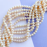 10mm Round Baroque Freshwater Pearl Strand