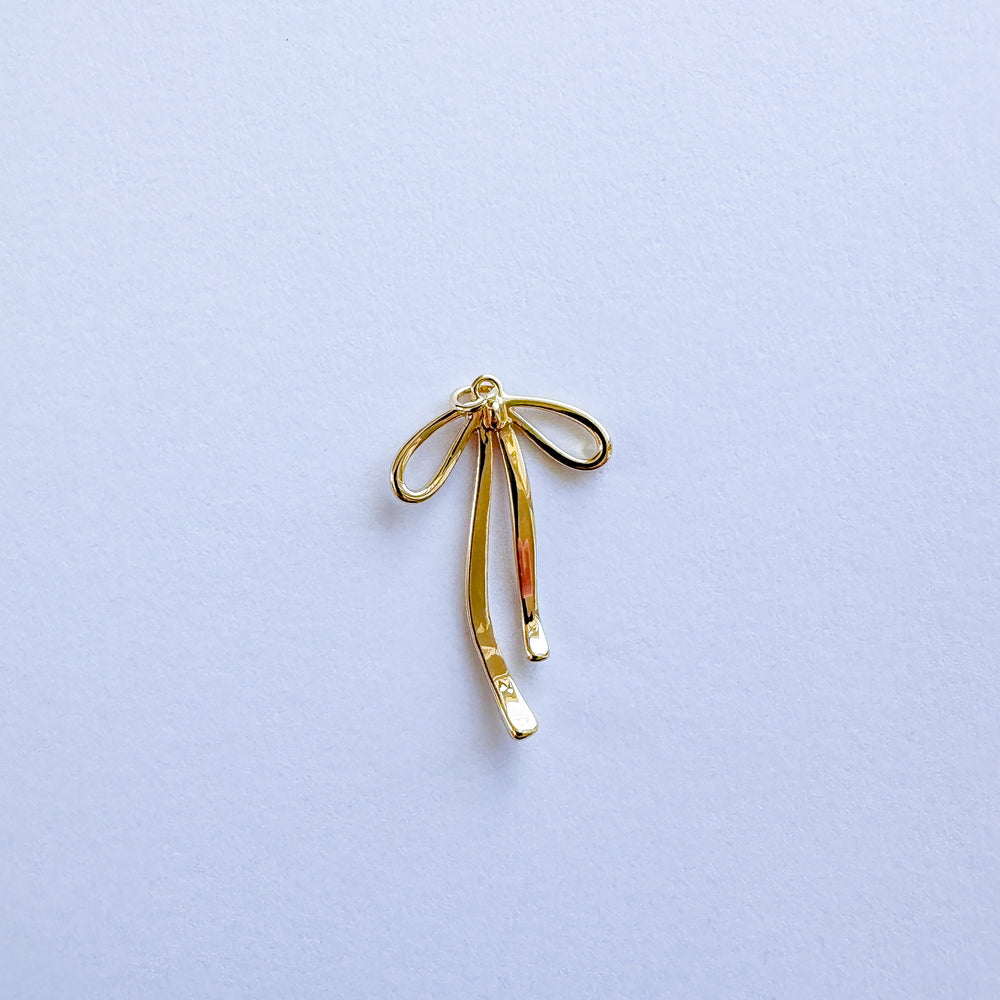 31mm Gold Bow Charm