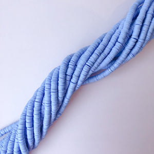 6mm Provincial Periwinkle Polymer Clay Heishi Strand