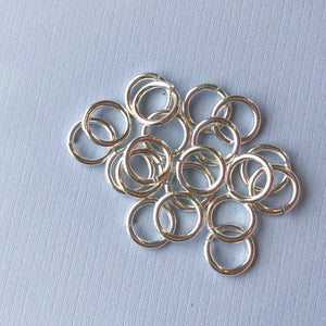 12mm Heavy Duty Open Jump Ring, Shiny Silver - Pack of 20 - Beads, Inc.