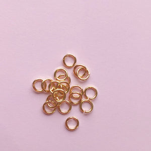 Shiny Gold Open Jump Rings - Pack of 20 - Christine White Style