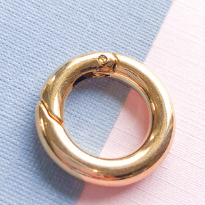 18mm Shiny Gold Charm Enhancer Ring