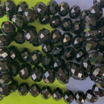 11.5mm Black Faceted Chinese Crystal Strand