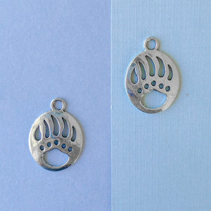 30mm Plated Pewter Bear Claw Pendant- 2 Pack