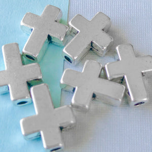 12mm Metal Cross Bead -6 Pack - Beads, Inc.