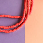 6mm Cayenne Polymer Clay Heishi Strand