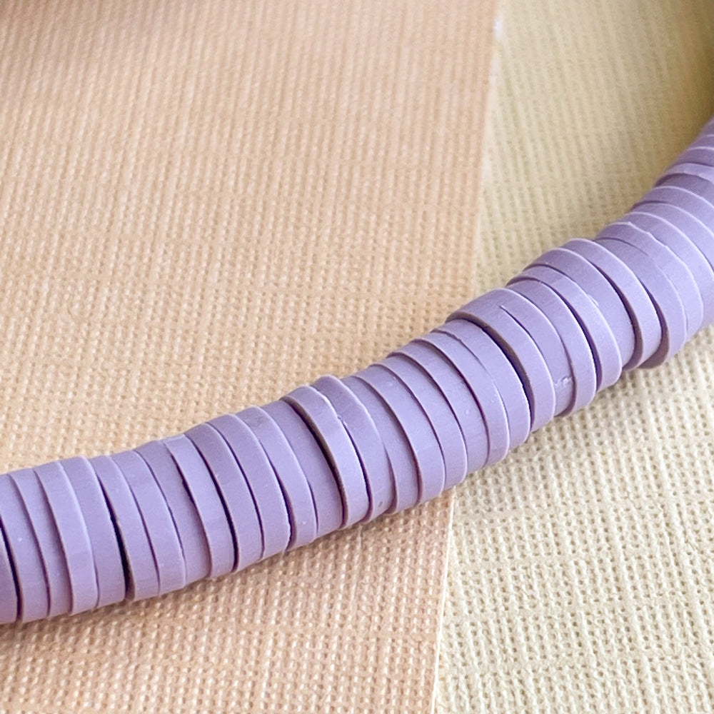 6mm Iris Polymer Clay Heishi Strand