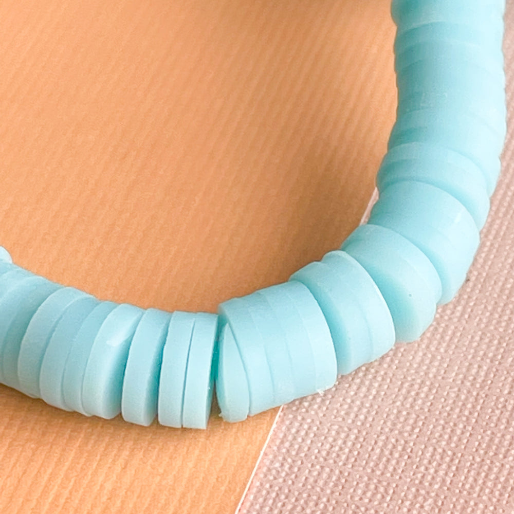 6mm Calypso Polymer Clay Heishi Strand