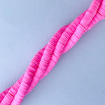 6mm Flamingo Polymer Clay Heishi Strand