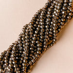 10mm Mink Opaque Faceted Chinese Crystal Strand