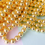 8mm Gold Hematite Rounds Strand