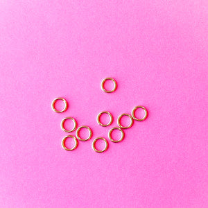 6mm Gold Filled Soldered Jump Rings - Pack of 10