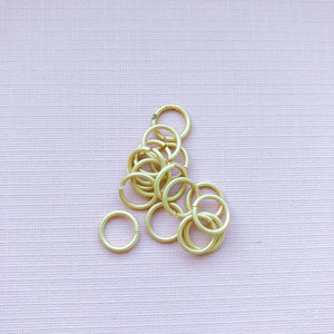 Brushed Gold Open Jump Rings - Pack of 20 - Christine White Style