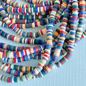 4mm Jubilee Polymer Clay Heishi Strand