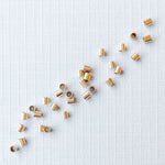 2mm Gold Filled Crimp Tubes - 20 Pack