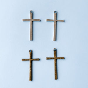 Thin Pewter Crosses - Pack of 2 - Beads, Inc.