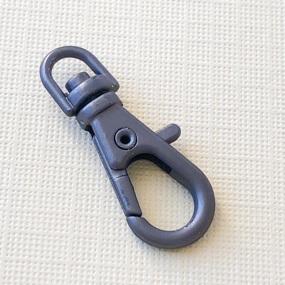 22mm Matte Gunmetal Swivel Clasp - 2 Pack