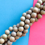 12mm Light Gray Wood Rounds Strand