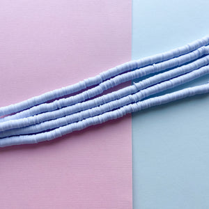 6mm Petal Polymer Clay Heishi Strand