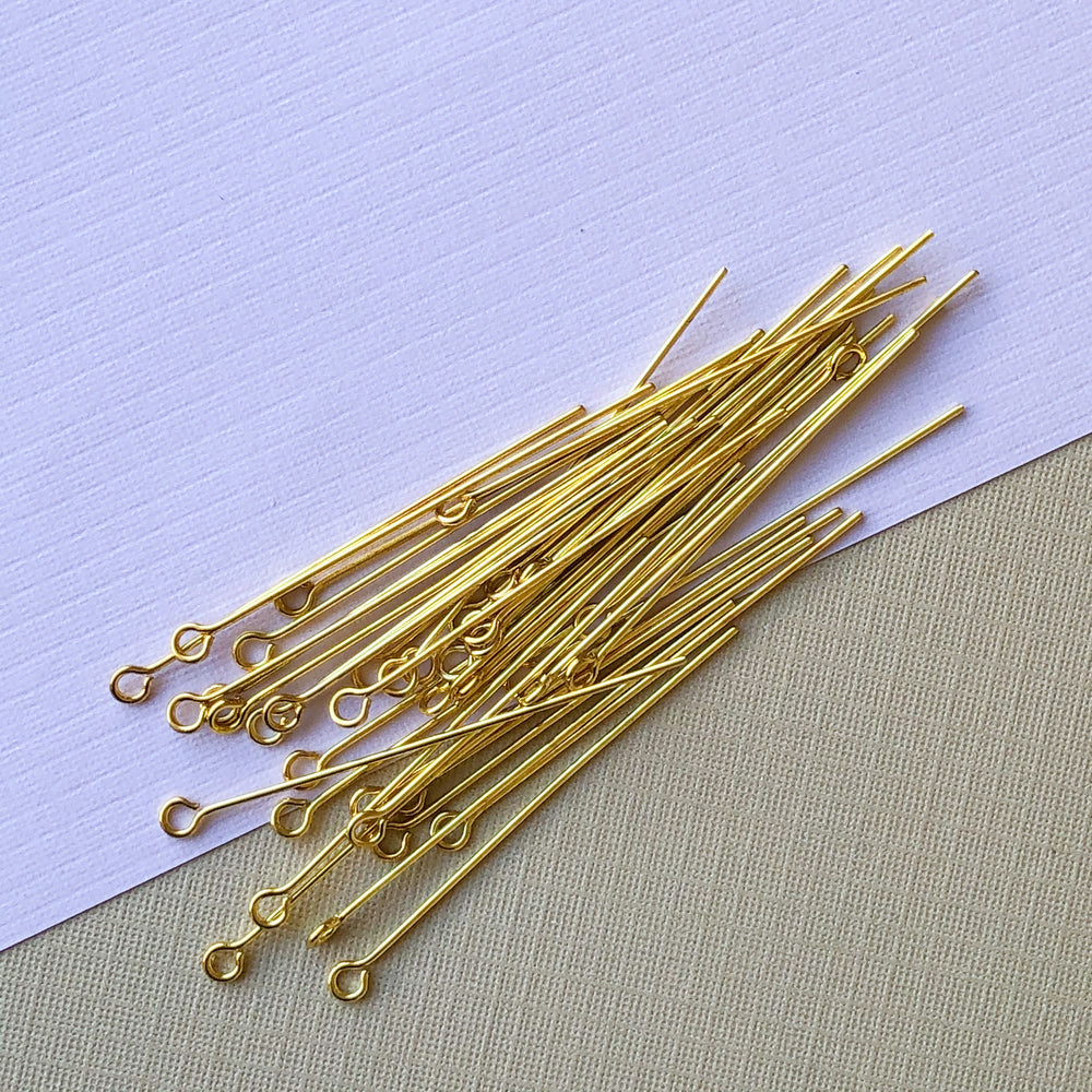 1.5" Gold Eye Pin - 40 Pack