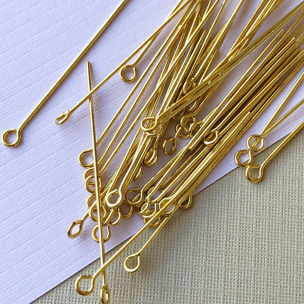 1.5" Gold Eye Pin - 40 Pack