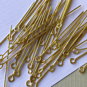 1.5" Gold Eye Pin - 40 Pack