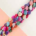 12mm Multicolor Magnesite Leaf Strand