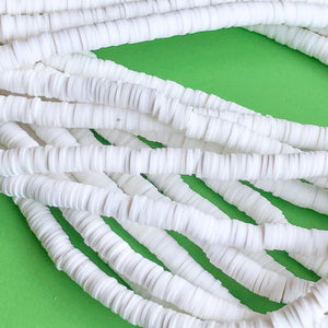 6mm Premium Copy Paper Polymer Clay Heishi Strand