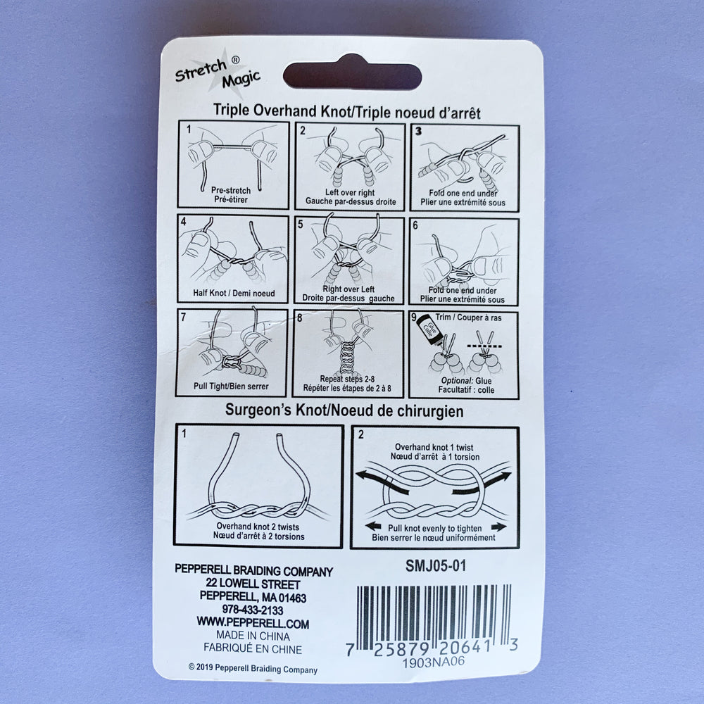 1mm Clear Magic Stretch - 5M 2 Pack - Christine White Style