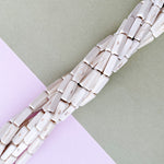 14mm Distressed Cream Rectangular Magnesite Strand