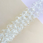 12mm Clear Faceted Chinese Crystal Rondelle Strand