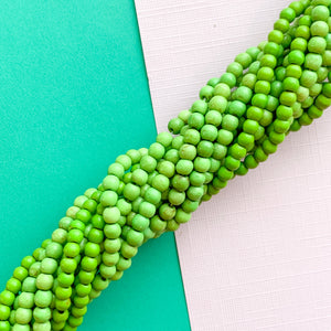 4mm Green Magnesite Rounds Strand