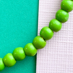 4mm Green Magnesite Rounds Strand