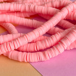 8mm Cotton Candy Polymer Clay Heishi Strand