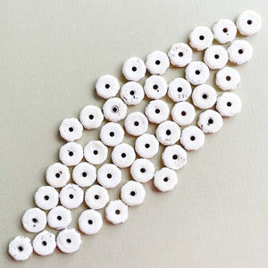 14mm Bullseye Bone Rondelle - 45 Pack - Beads, Inc.