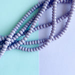 8mm Lavender Glass Rondelle Strand