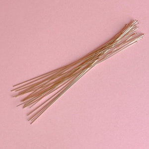 2-3" Gold-Filled Headpin - Pack of 20 - Christine White Style