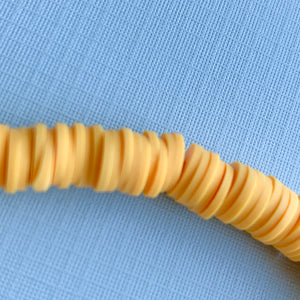 8mm Mango Polymer Clay Heishi Strand