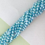 6mm Sky Blue Freshwater Potato Pearl Strand