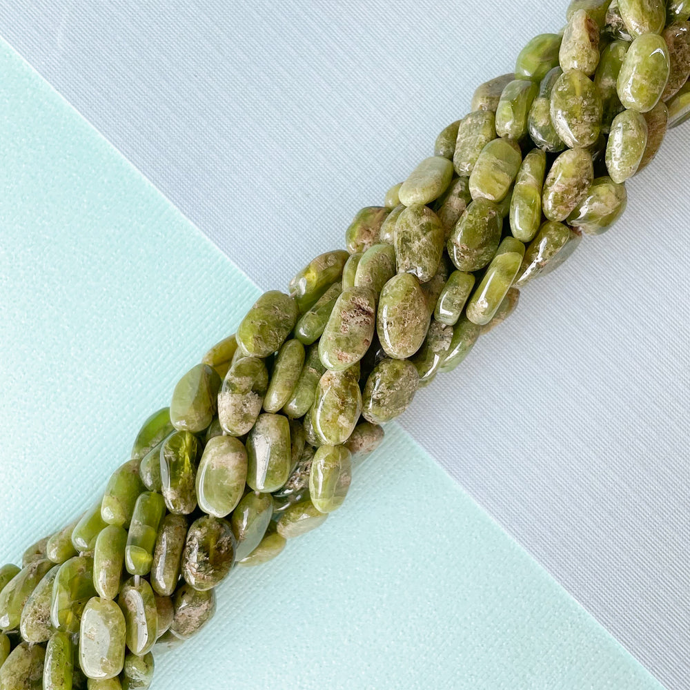 7mm Grossular Garnet Oval Strand