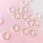 8mm Silver Soldered Jump Ring - 20 Pack